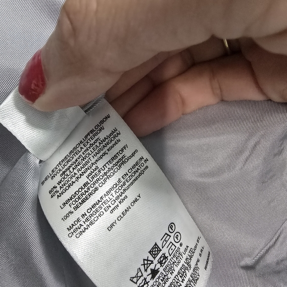 Brooks Brothers wool and angora rabbit hair blend blazer in blue Office Business - Picture 8 of 11